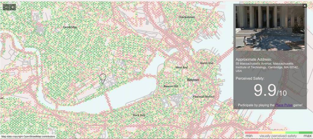 What makes a neighborhood look safe, lively, or depressing? And how does a city’s appearance affect the health and behavior of its residents? We can’t answer these questions with census data alone; we need quantitative tools that can measure the visual appearance of a city. StreetScore, a project by the Camera Culture and Macro Connections groups at the Media Lab, is a tool that measures how safe a street view looks to a human — but using a computer.