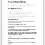 Guest Writing Guidelines