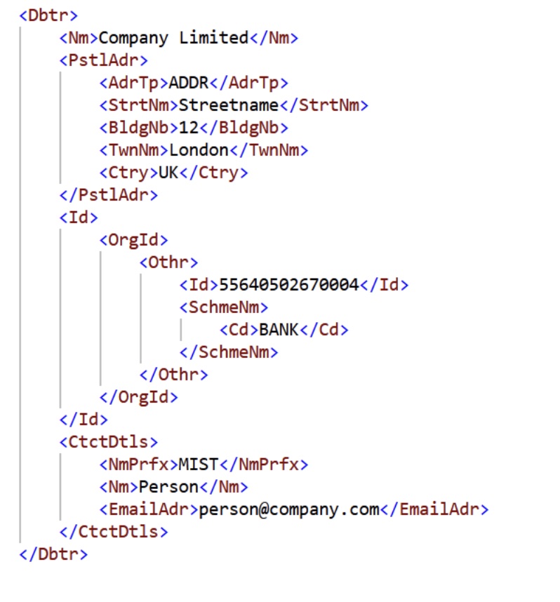  ISO 20022 XML
