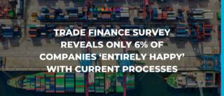 Trade finance survey reveals only 6% of companies ‘entirely happy’ with current processes