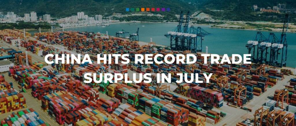 China hits record trade surplus in July