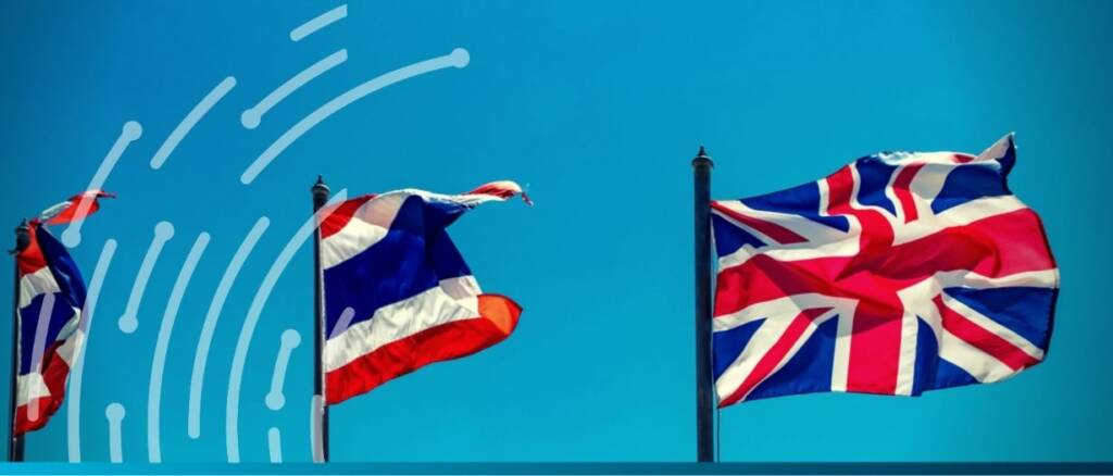 thailand and uk flag