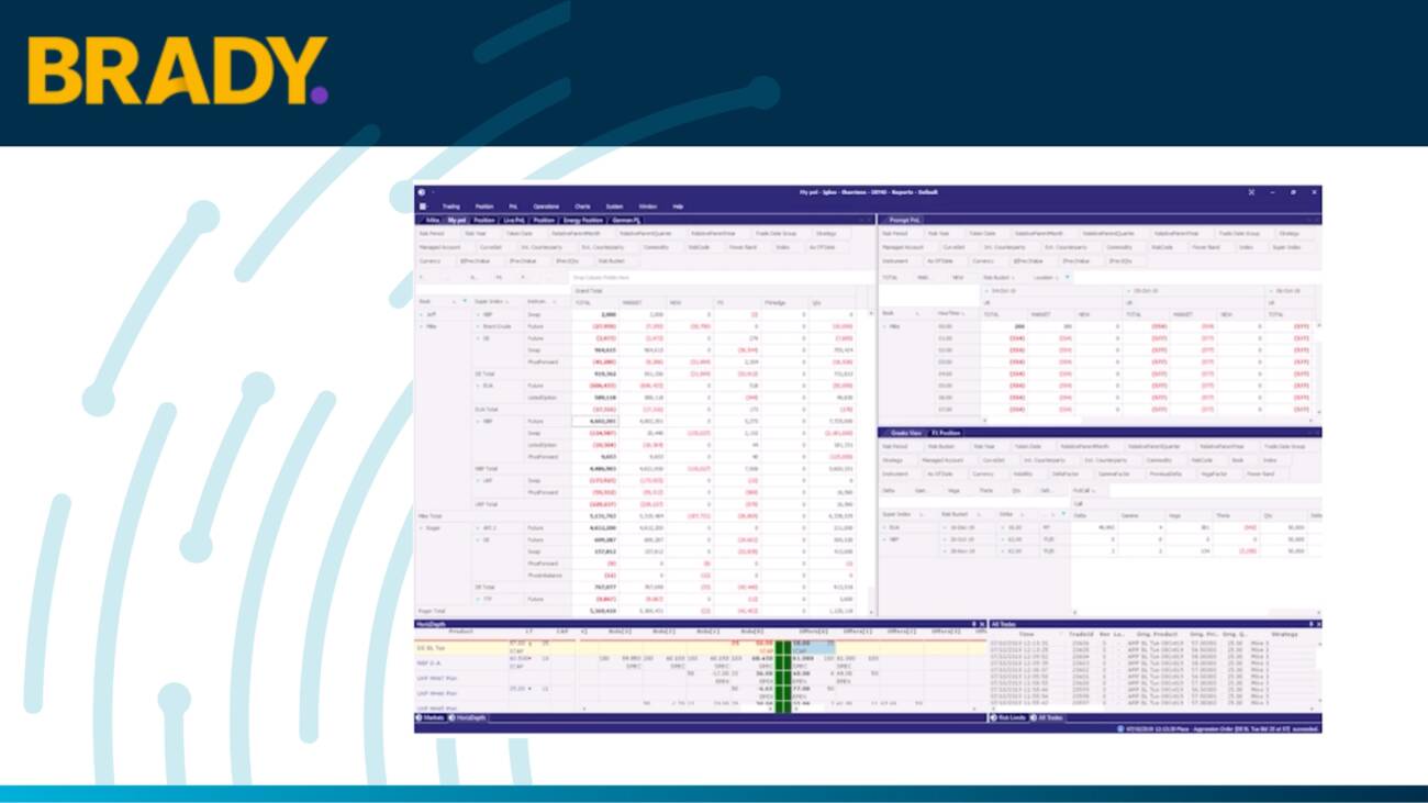 Brady Igloo ETRM Dashboard