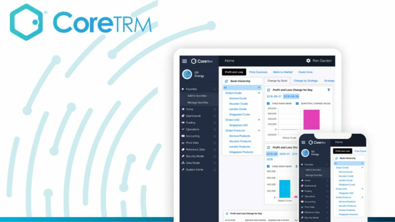 CoreTRM CTRM Software Dashboard